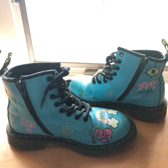 Blue Dr Martens boots - Picture 6 of 13